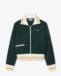 Sweatshirt zipp&eacute; &agrave; d&eacute;tails ray&eacute;s