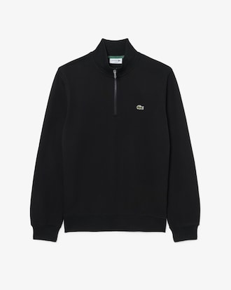 Sweatshirt col montant zipp&eacute; molleton