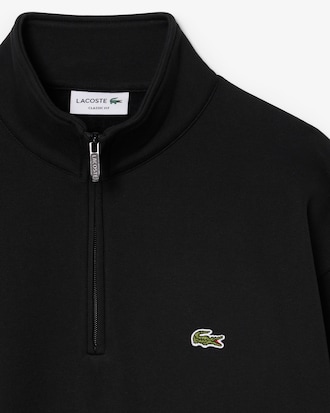 Sweatshirt col zipp&eacute; molleton