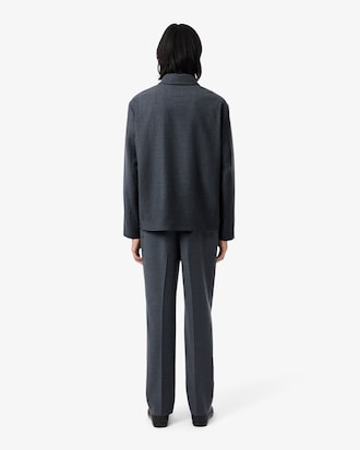 Pantalon de costume laine feutr&eacute;e regular fit