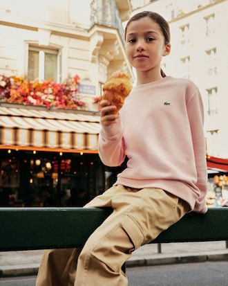 Sweatshirt col rond molleton