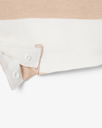Combinaison layette b&eacute;b&eacute; interlock ray&eacute;e