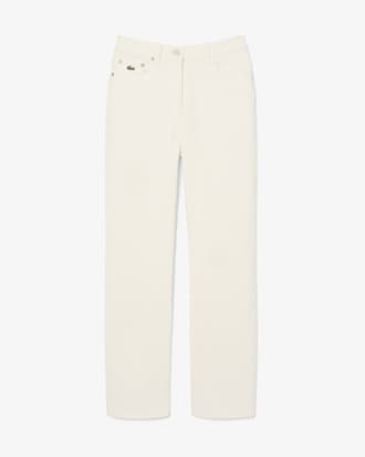 Jean denim taille haute straight fit