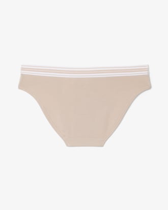 Culotte coton stretch ceinture contrast&eacute;e