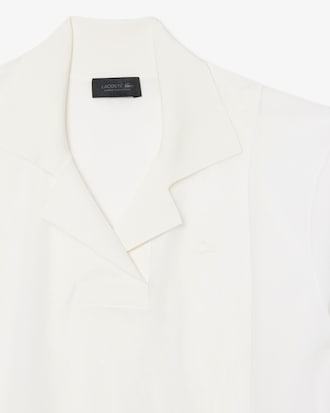 Polo loose fit maille transparente D&eacute;fil&eacute;