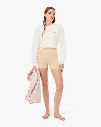 Short cycliste taille haute microfibre