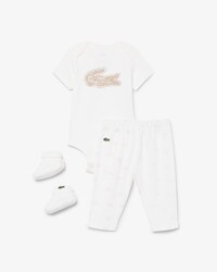Ensemble layette nouveau-n&eacute; coton imprim&eacute;