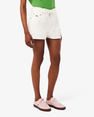 Short denim coton