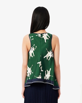 Top regular fit fluide soie légère