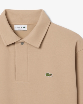 Sweatshirt col polo Piqu&eacute;