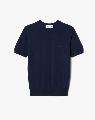 Pull manches courtes maille 3D