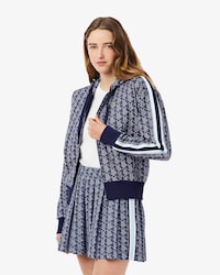 Sweatshirt à capuche jacquard monogramme