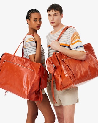 Sac Gym Weekender D&eacute;fil&eacute; en cuir