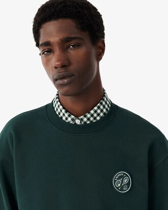 Sweatshirt molleton avec badge