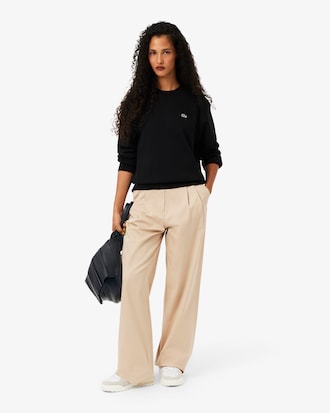 Sweatshirt relaxed fit col rond molleton