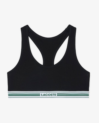 Brassi&egrave;re coton stretch bande contrast&eacute;e