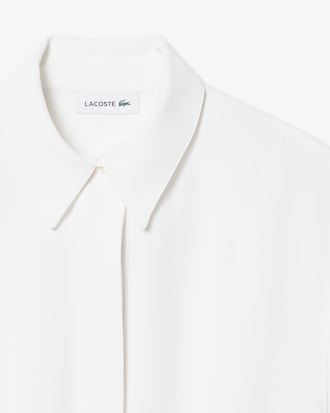 Robe longue pliss&eacute;e Piqu&eacute; fluide