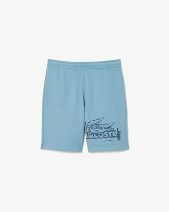 Short molleton de coton graphique
