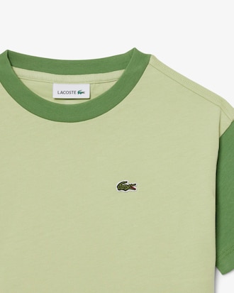 T-shirt coton d&eacute;tails contrast&eacute;s