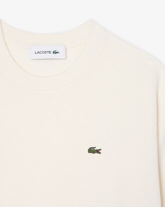 Pull relaxed fit col rond coton