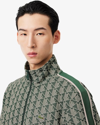 Veste de surv&ecirc;tement zipp&eacute;e Paris jacquard