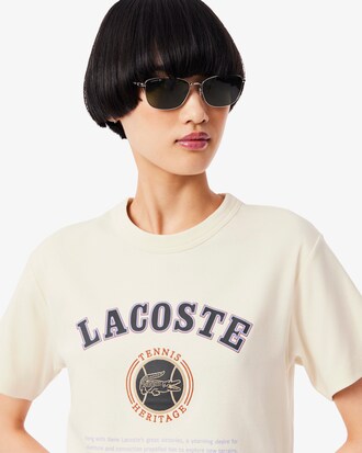 T-shirt slim fit interlock imprimé