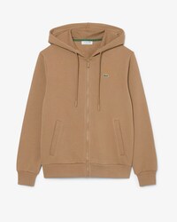 Sweatshirt zipp&eacute; &agrave; capuche molleton