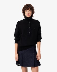 Pull col montant laine