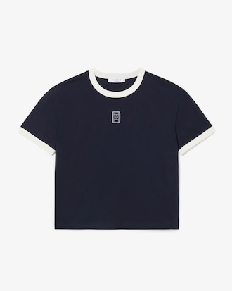 T-shirt jersey badge brod&eacute;