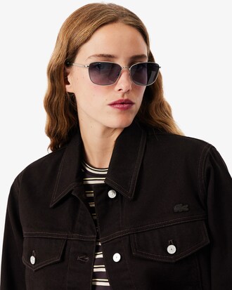 Veste denim slim fit boutonnée