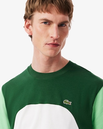 T-shirt color-block jersey de coton