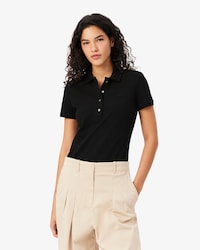 Polo L.12.D slim fit en mini piqu&eacute; stretch