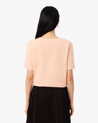 T-shirt relaxed fit coton doux col V