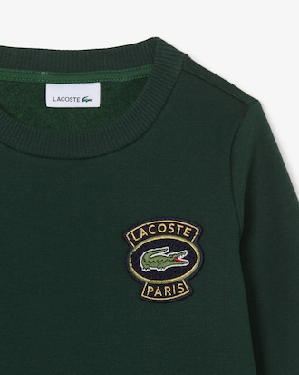 Sweatshirt molleton avec badge