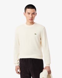 Pull coton uni col rond