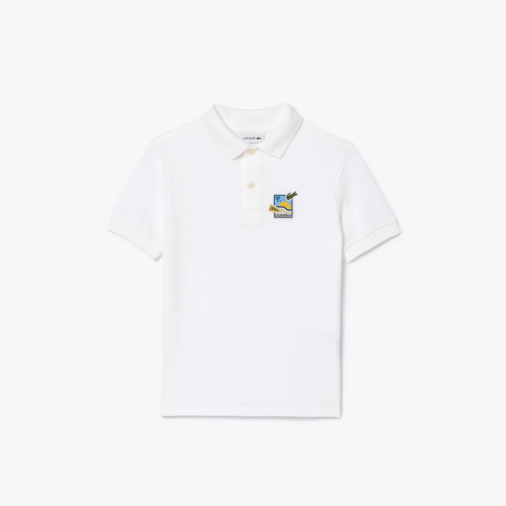 Polo Lacoste x Club Med en petit piqué avec badge Polos garçon