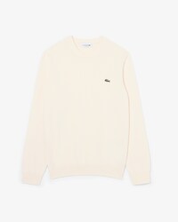 Pull coton uni col rond