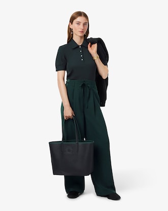Sac cabas r&eacute;versible avec pochette