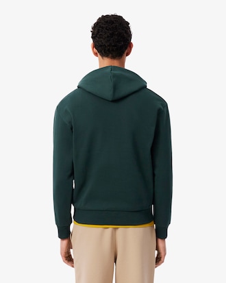 Sweatshirt &agrave; capuche molleton avec badge