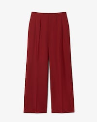 Pantalon tailleur laine straight fit D&eacute;fil&eacute;