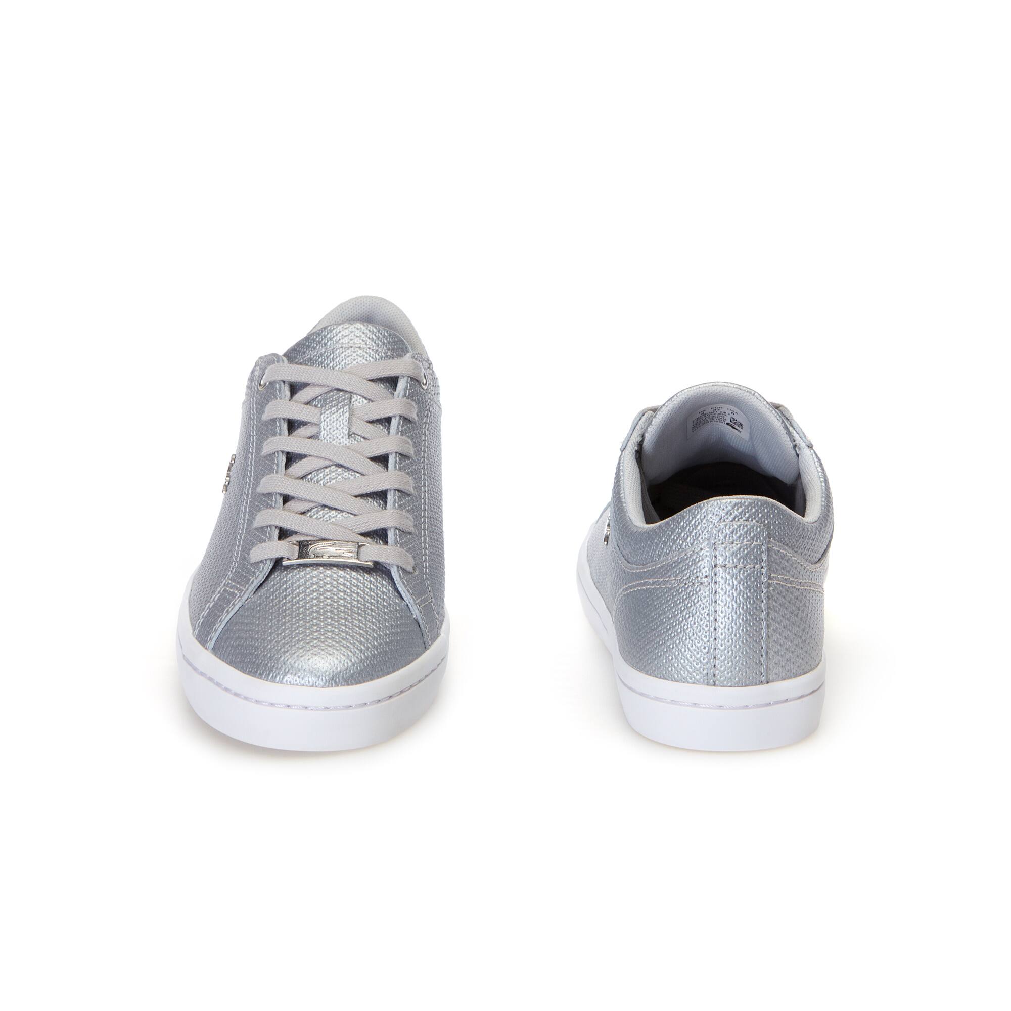 Chantaco Femme Straightset Sneakers En CuirLacoste lT1KFJc