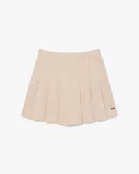 Jupe courte pliss&eacute;e en coton stretch