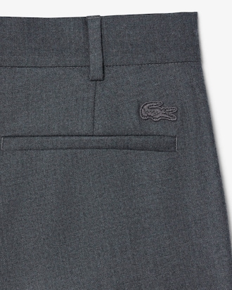 Pantalon de costume laine feutr&eacute;e regular fit