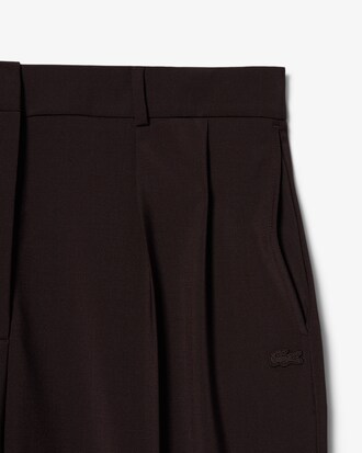 Pantalon oversize laine m&eacute;lang&eacute;e