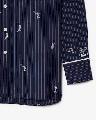 Chemise oversize motifs jacquard