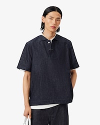 Polo loose fit denim Défilé
