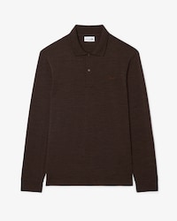 Polo manches longues laine regular fit