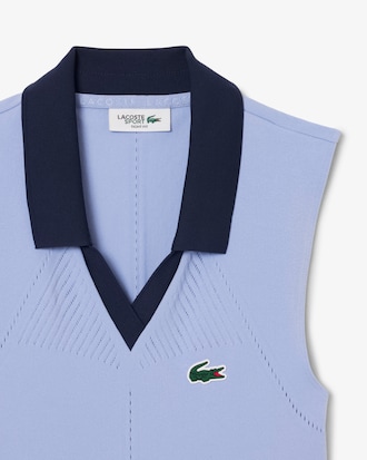 Polo Tennis sans manches maille stretch