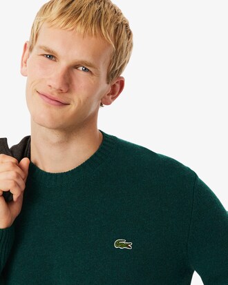 Pull en laine cardée col rond