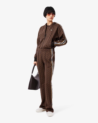 Pantalon de surv&ecirc;tement flare monogramme